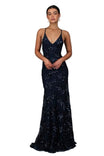 Women’s Maxi Dress With V Neck And Cross Back Straps