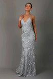 Women’s Maxi Dress With V Neck And Cross Back Straps