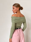 Women’s Off-Shoulder Long Sleeve Jumper