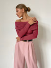 Women’s Off-Shoulder Long Sleeve Jumper