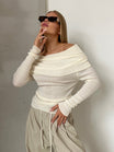 Women’s Off-Shoulder Long Sleeve Jumper