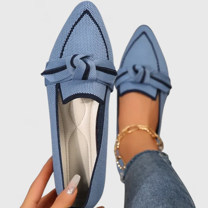 Women's Orthopedic Loafers with Pointed Toe and Button Detail – Comfortable Slip-On Summer Footwear 1