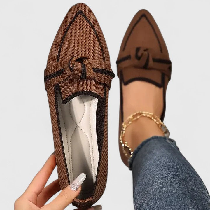 Women's Orthopedic Loafers with Pointed Toe and Button Detail – Comfortable Slip-On Summer Footwear 2