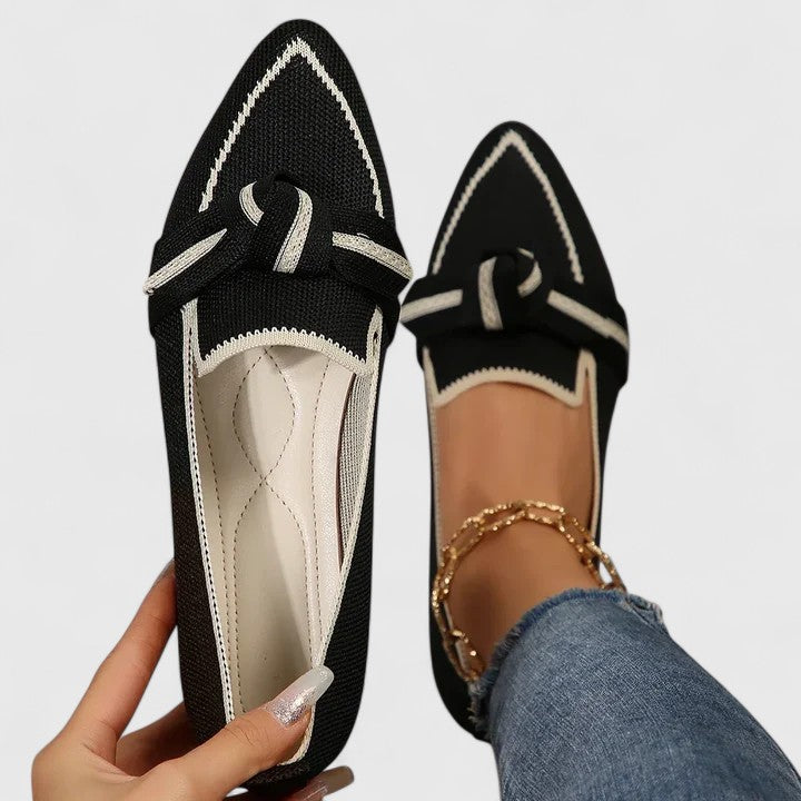 Women's Orthopedic Loafers with Pointed Toe and Button Detail – Comfortable Slip-On Summer Footwear 3