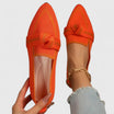 Women's Orthopedic Loafers with Pointed Toe and Button Detail – Comfortable Slip-On Summer Footwear 5