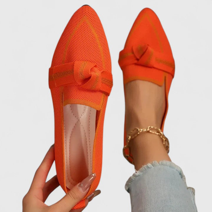 Women's Orthopedic Loafers with Pointed Toe and Button Detail – Comfortable Slip-On Summer Footwear 5