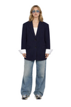 Women’s Oversized Pinstripe Blazer