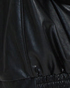Casual brown oversized women's PU leather jacket, stylish faux leather outerwear for a trendy look. 8