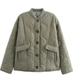 Women’s Quilted Jacket with Printed Lining
