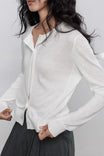 Women's Round Neck Cardigan with Button Down Closure