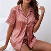 Women’s Short Pyjama Set with Button Front Top and Matching Shorts