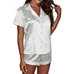 Women’s Short Pyjama Set with Button Front Top and Matching Shorts