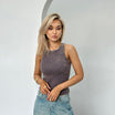 Women’s Sleeveless Tank Top with Round Neckline