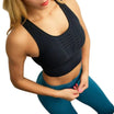 Women’s Sports Bra with Mesh Front Panel