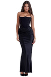 Women’s Strapless Corset Maxi Dress
