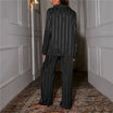 Women’s Striped Pyjamas Set with Long Sleeves