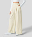 Women’s Wide-Leg Trousers with Elastic Waist