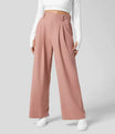 Women’s Wide-Leg Trousers with Elastic Waist