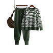 Women’s Zebra Knit Lounge Set with Long Sleeves