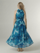 Womens Dress Midi Length with Sleeveless Halter Design – Lightweight Summer Dress for Warm Weather 3
