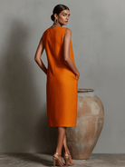 Womens Dress with Side Pockets + Breathable Linen + Minimalist Shift Design + Sleeveless 1