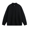 Men Ribbed Half-Zip Knit Jumper